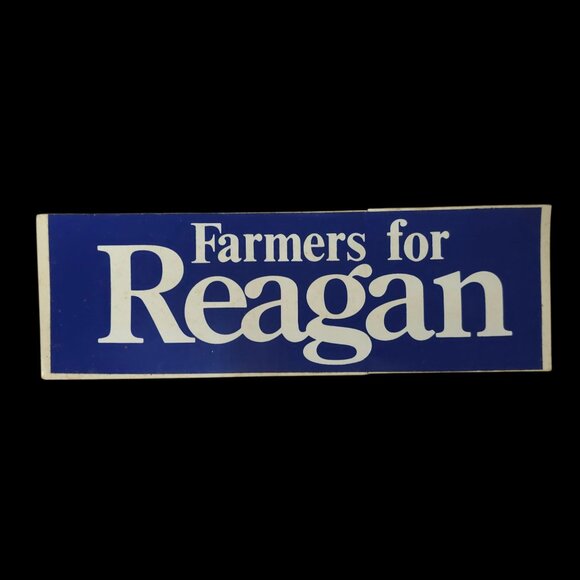 Farmers For Reagan For President 1980 Presidential Campaign Bumper Stickers NOS - Picture 7 of 7